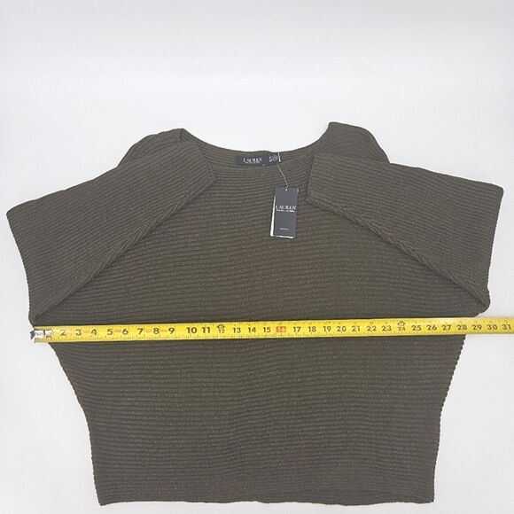 Ralph Lauren Sweater Womens Plus Size 2X Metallic Rib Knit Boat Neck Slouchy - Picture 5 of 8